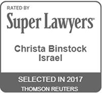 Christa Binstock Israel rated by Super Lawyers 2017